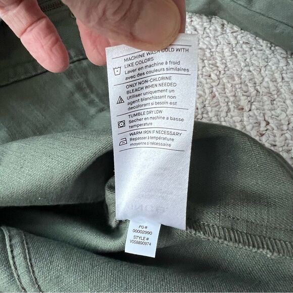 NWT Vince Women's Military Canvas Olive Green Utility Jacket - Picture 4 of 14